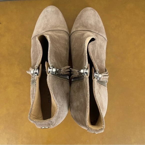 Rag & Bone Margot Fringe Cap Toe Suede Booties Size EU 37 Women - Picture 6 of 11
